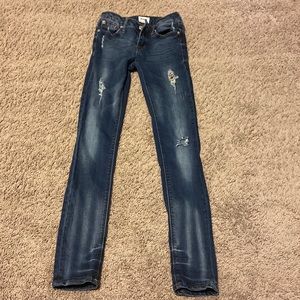 Girls Hudson distressed skinny jeans 12